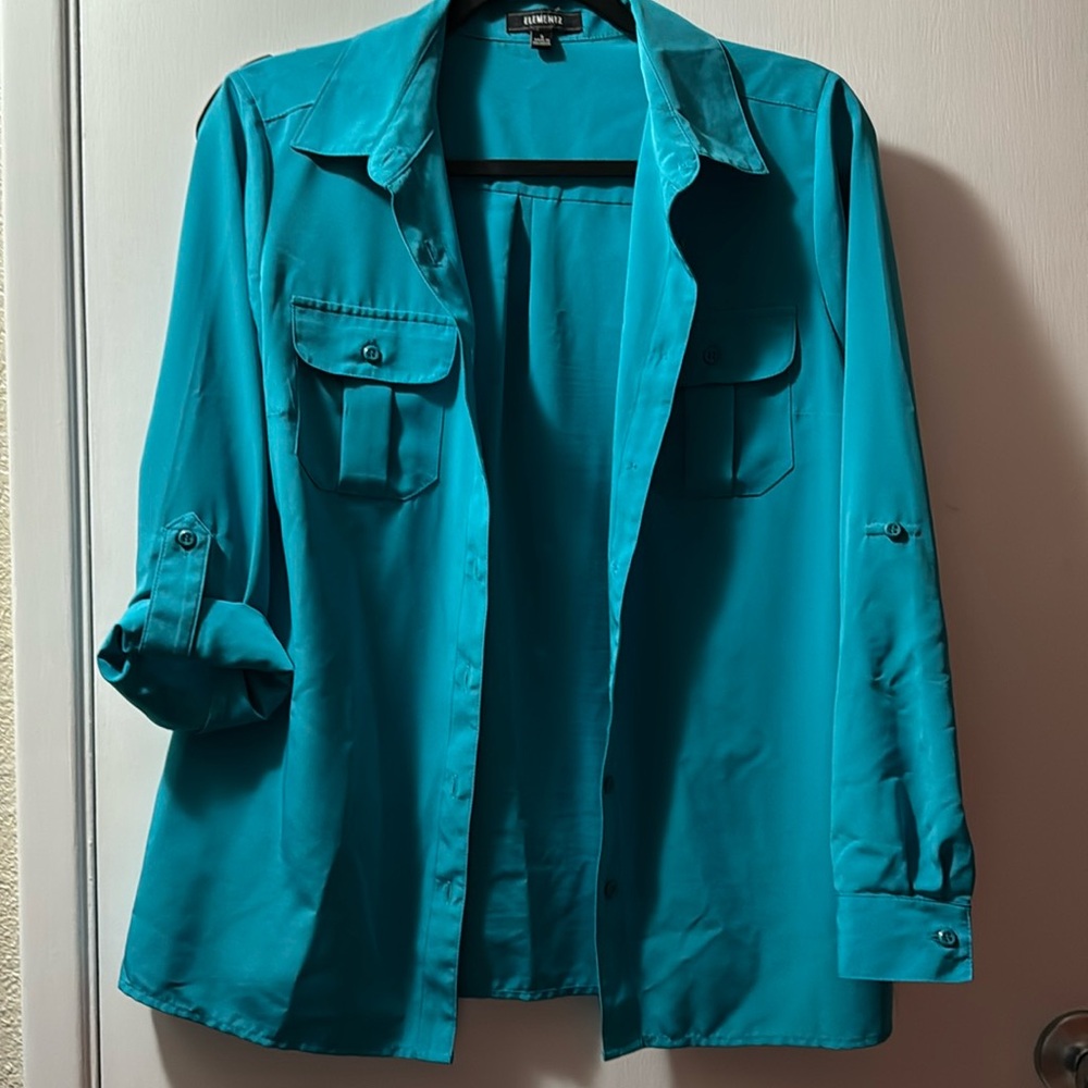 Teal women’s blouse